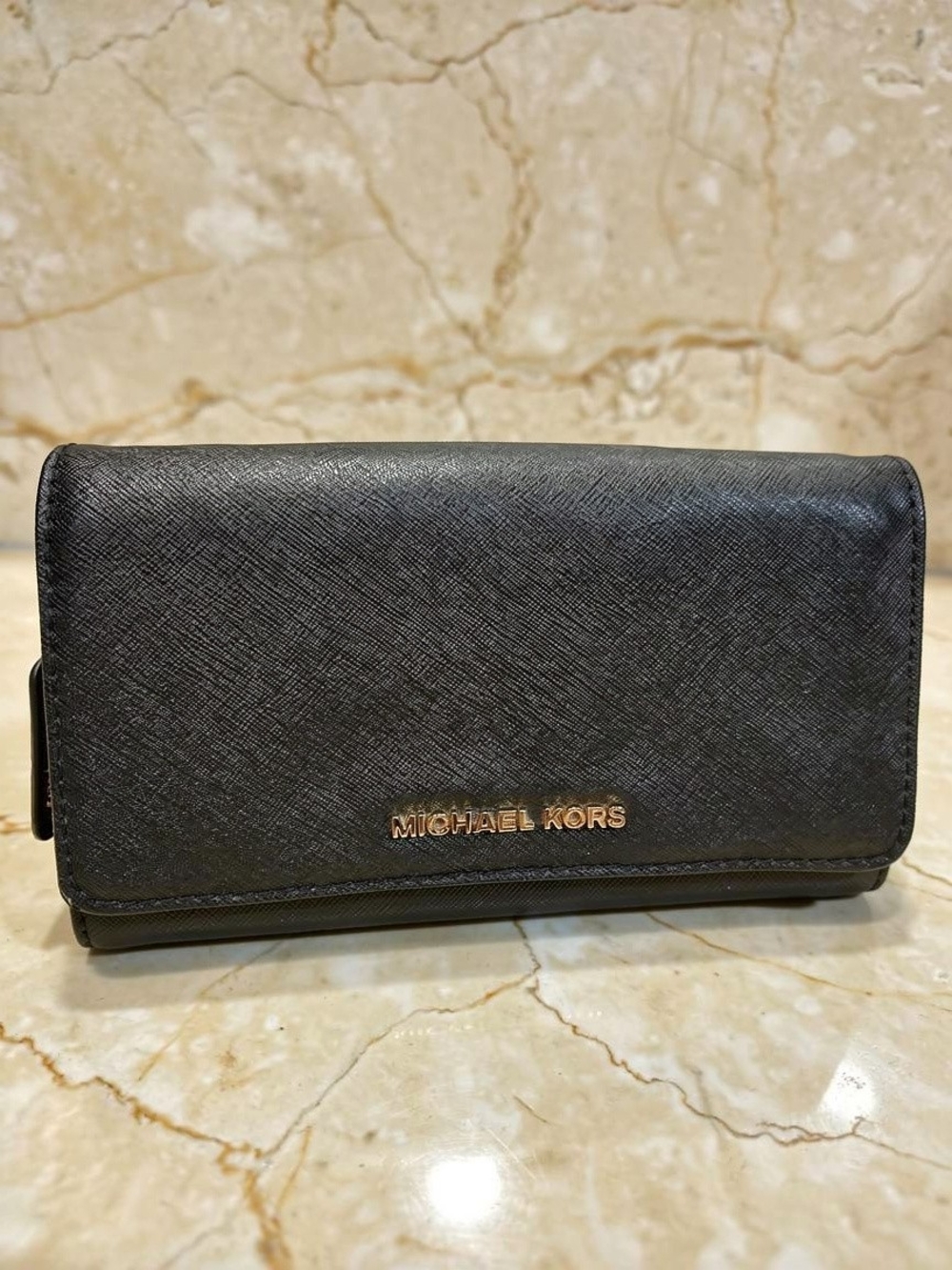 Michael Kors Saffiano Leather Wallet Clutch
